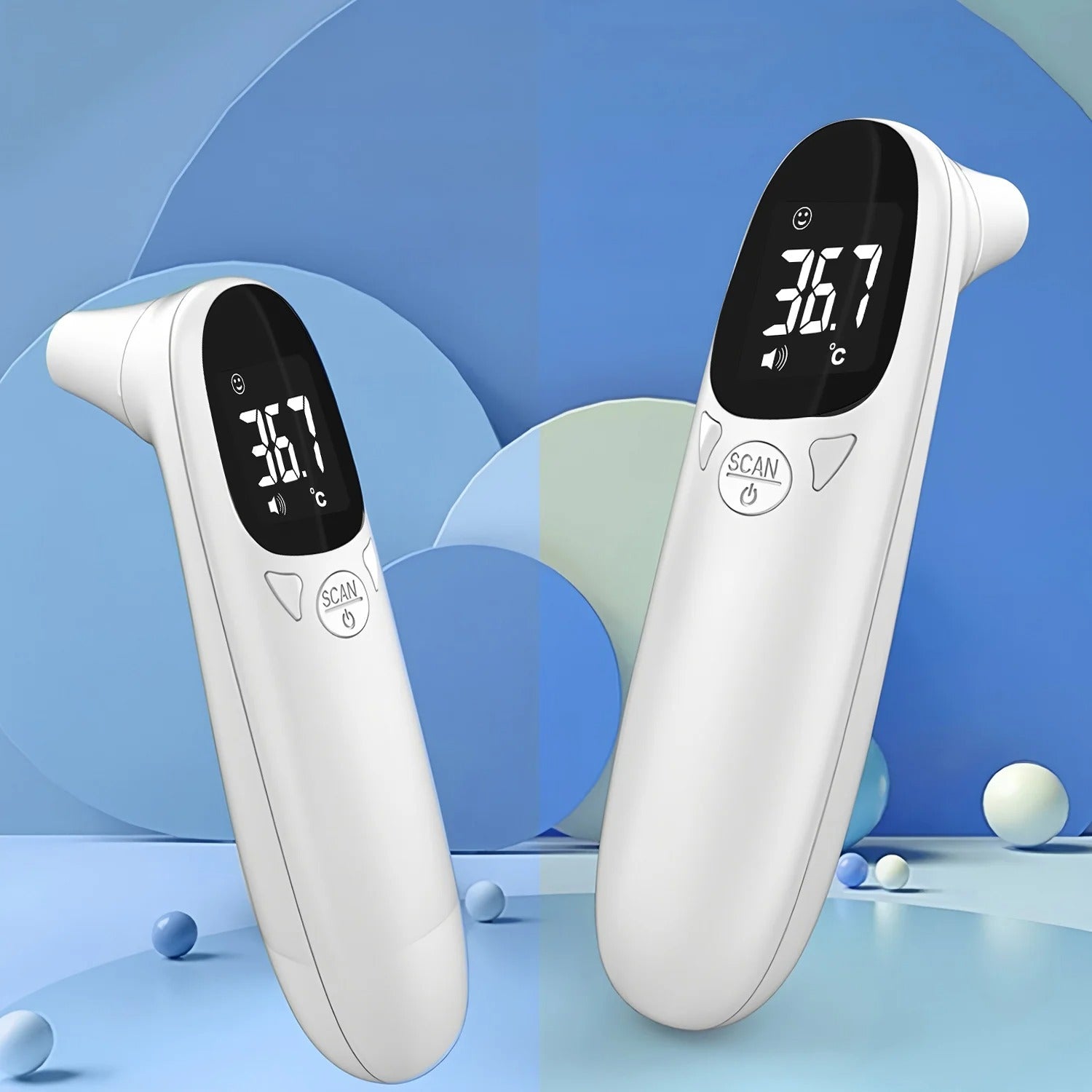 Thermomètre du corps médical Compteur de température multifonctions Accueil Sans contact pour la fièvre infantile