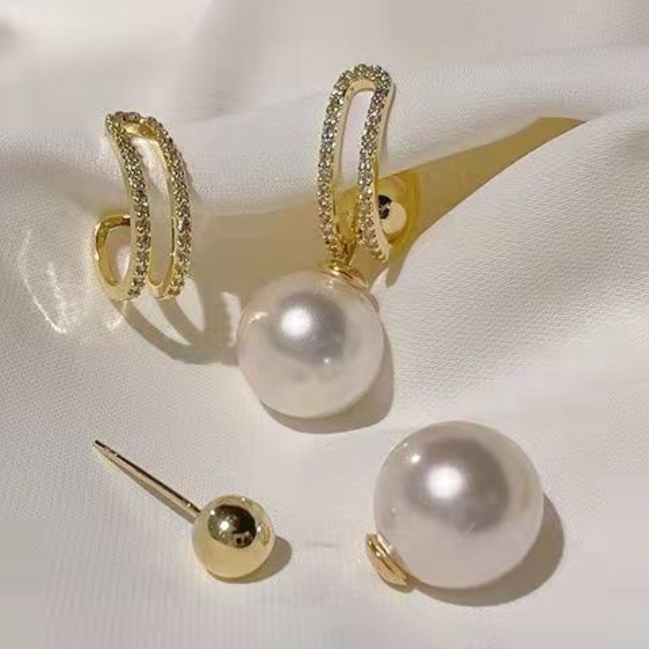 Multiples façons de porter des boucles d'oreilles perles Earrops Exquisite des femmes