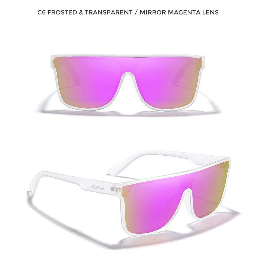 Lunettes de soleil polarisés à grand cadre européen et américain