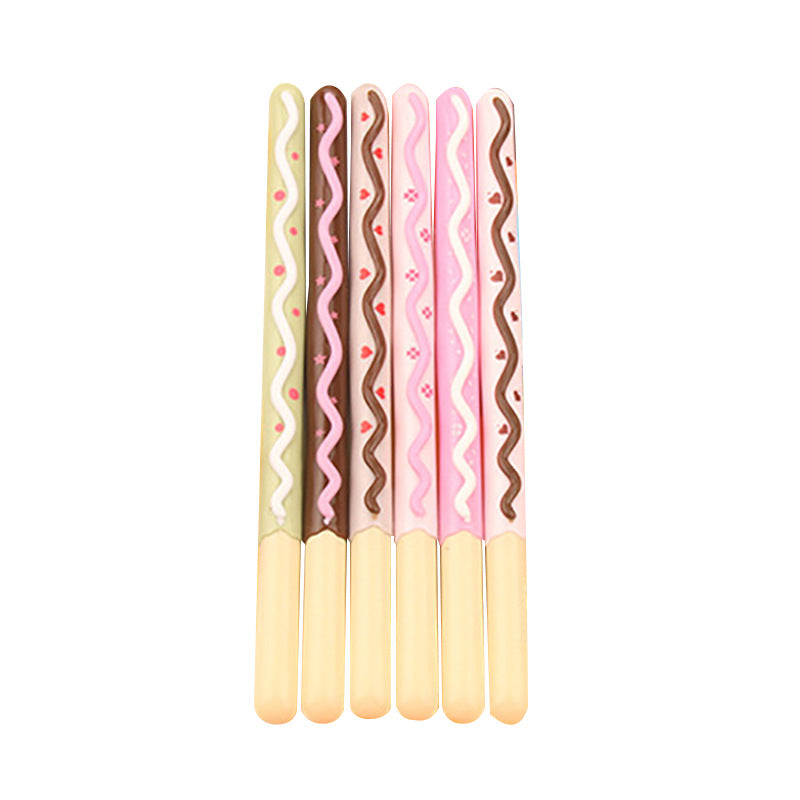 Stylo de fontaine noir en plastique réaliste Biscuit