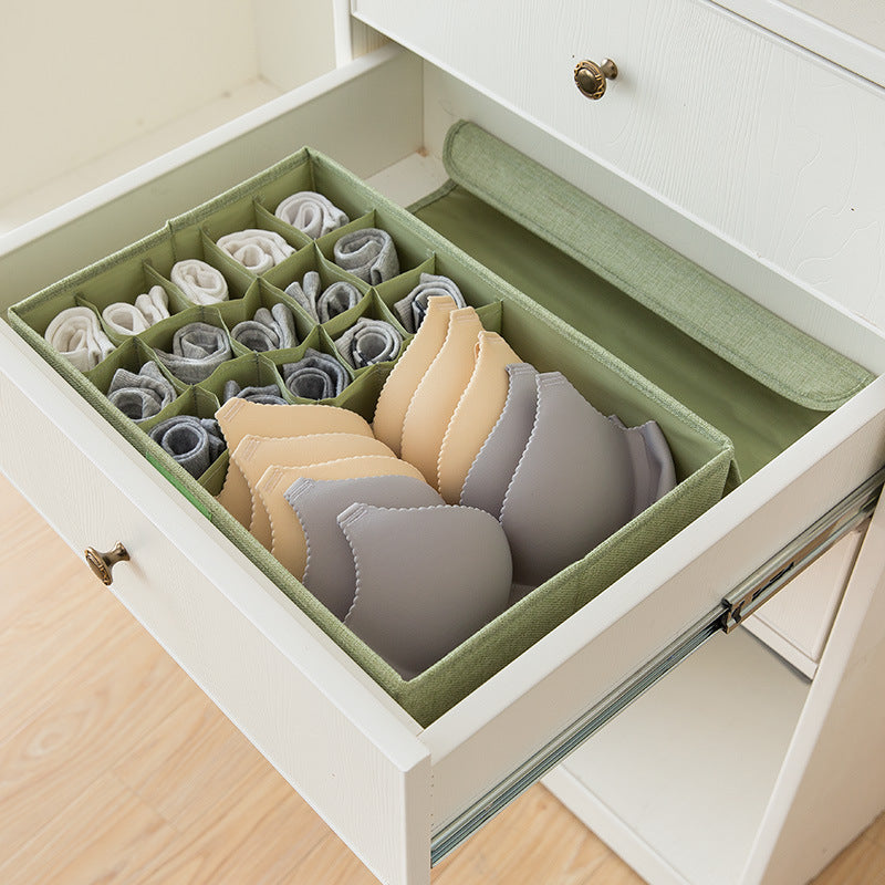 Boîte de rangement pliable en coton lavable