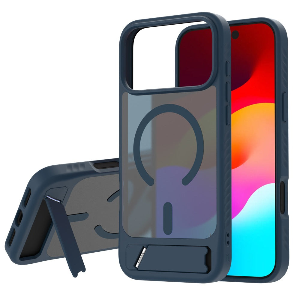 Étui de téléphone magnétique Kickstand pour peau