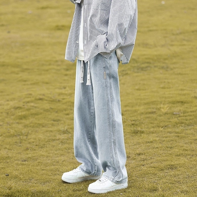 Pantalon large à jambe droite
