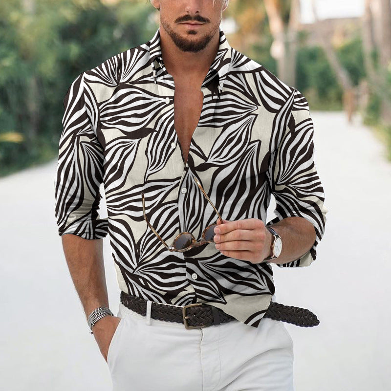 Chemise Florale Retro pour Homme