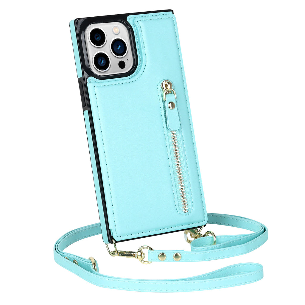 Sangle d'épaules transversales Flip Card Zipper Protection Shell
