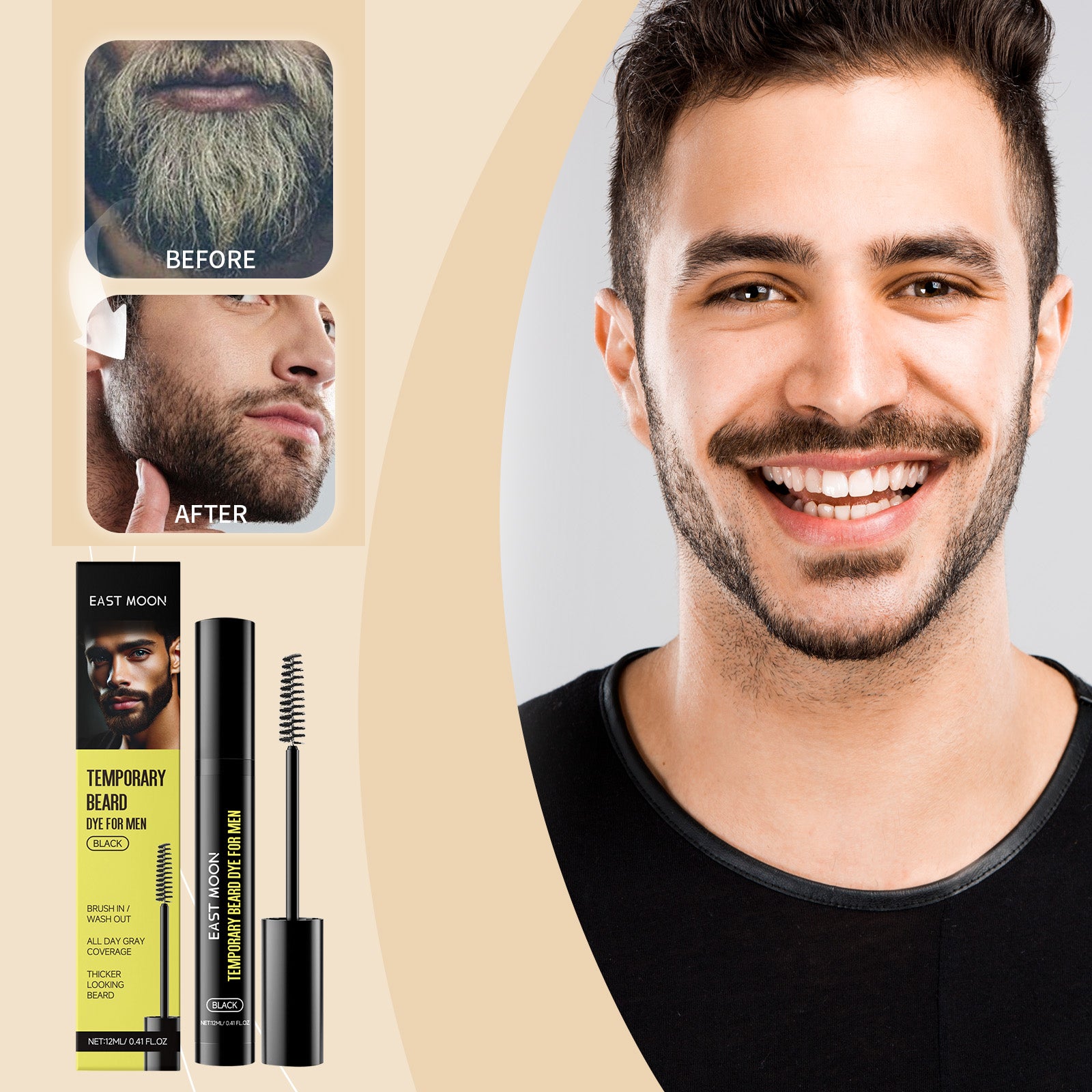 La barbe des hommes et la teinture des sourcils