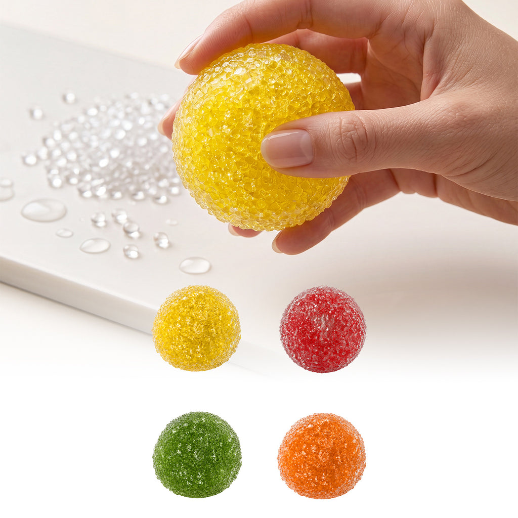 Dowmoo Ice Cream Smoothie Handmade Ball Toy avec la conception spéciale de surface de texture bulle