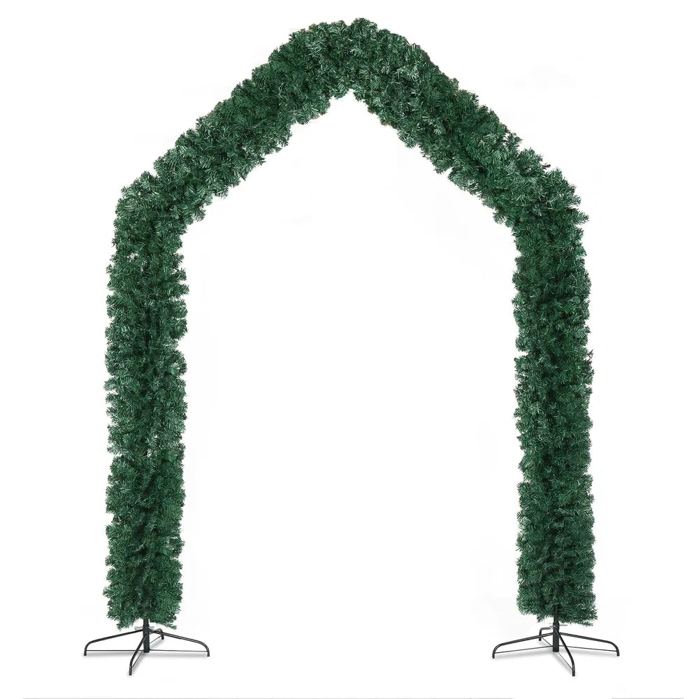 240X40X260cm 1650 Branches PVC Christmas Arch Party Arch Decoration Green