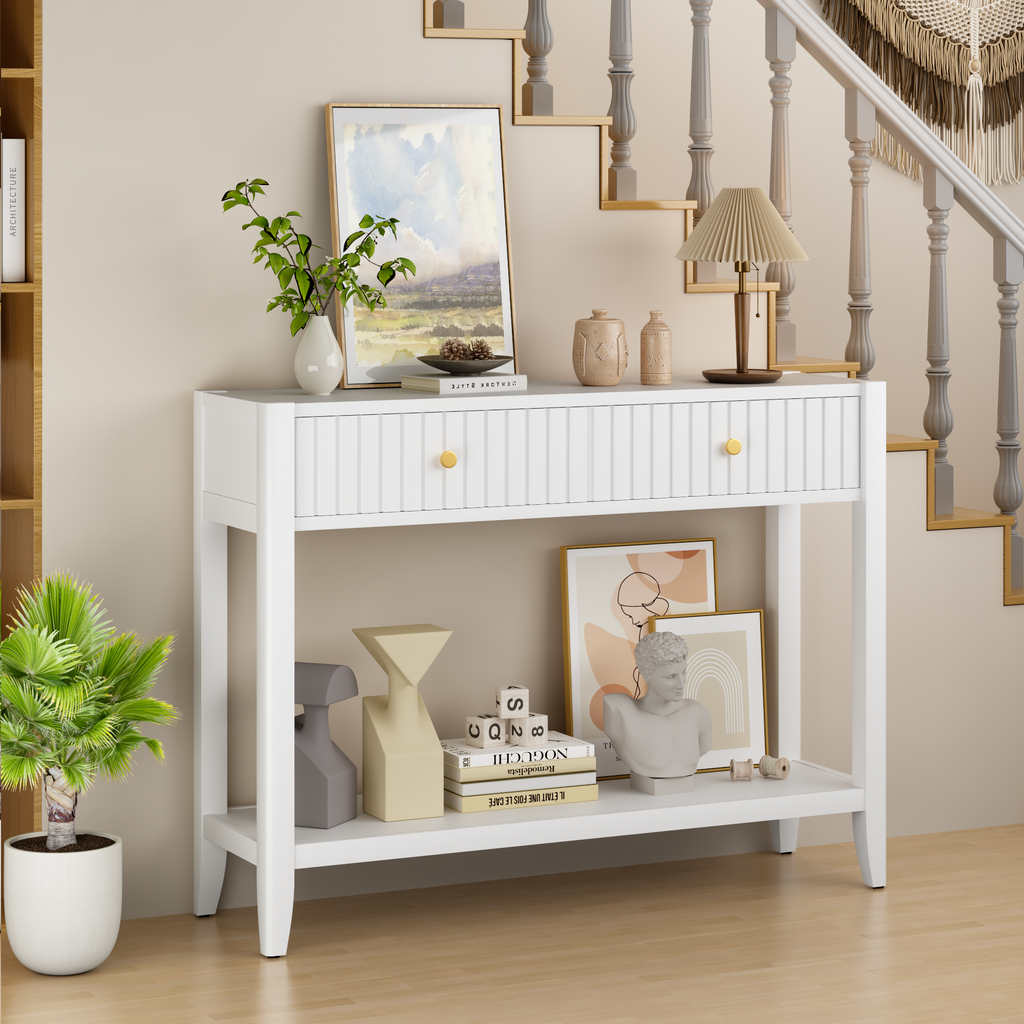 Table de console de 29,53" avec tiroirs