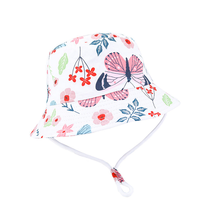 Enfants imprimé Dinosaur Bucket Sun Hat Big Brim Boy Girl Hat