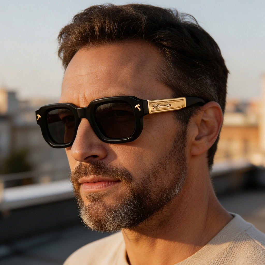 Lunettes de soleil européennes et américaines Fashion Square Frame