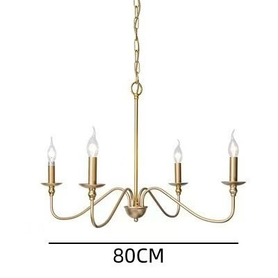 Moderne Simple et léger Luxury American Wought Iron Chandelier
