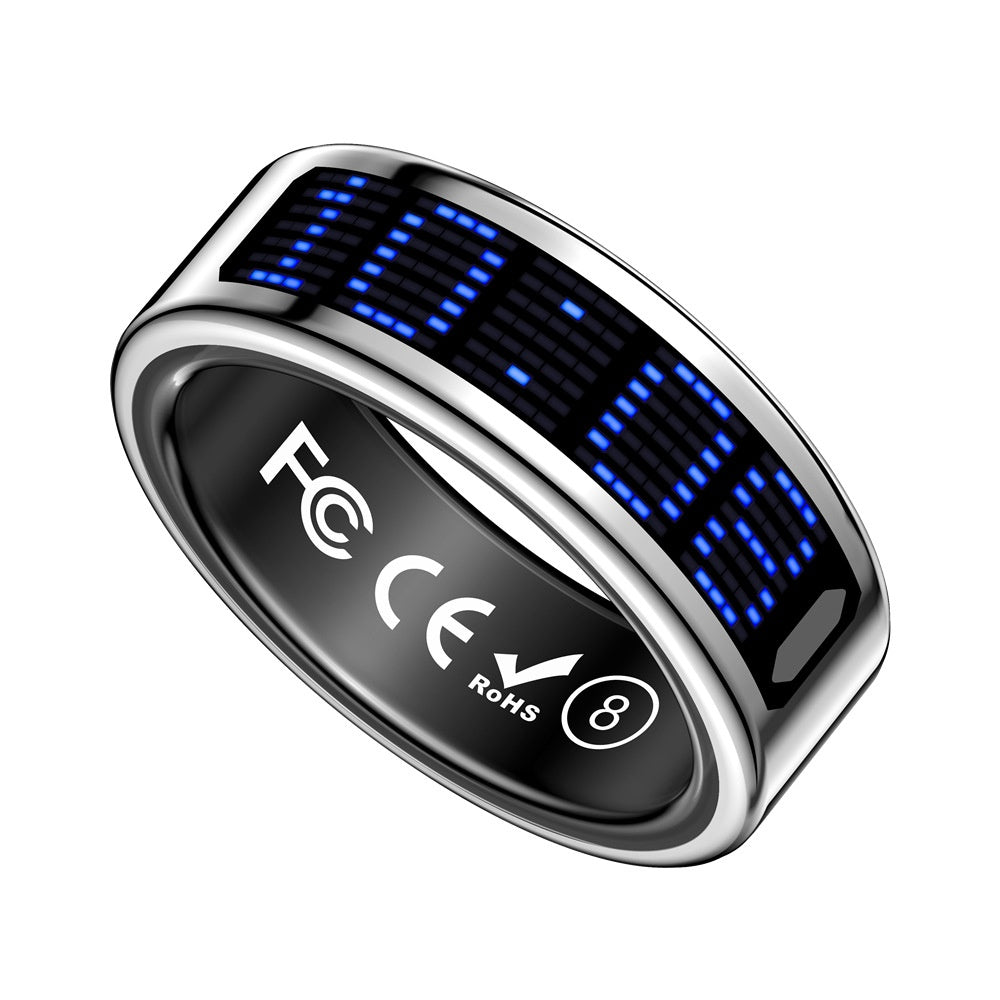 Anneau intelligent pour le compte pas de la fréquence cardiaque sang Oxygène et le suivi du sommeil