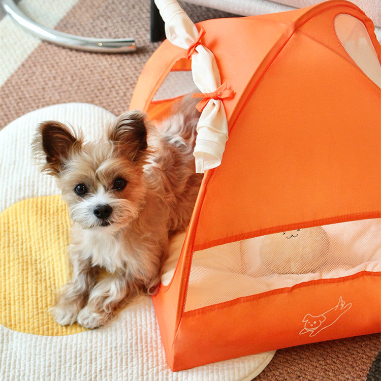 Tente portable pour animaux de compagnie Respirant dans le vent