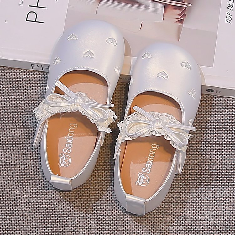 Chaussures Princesse Dentelle Bow de style coréen pour filles