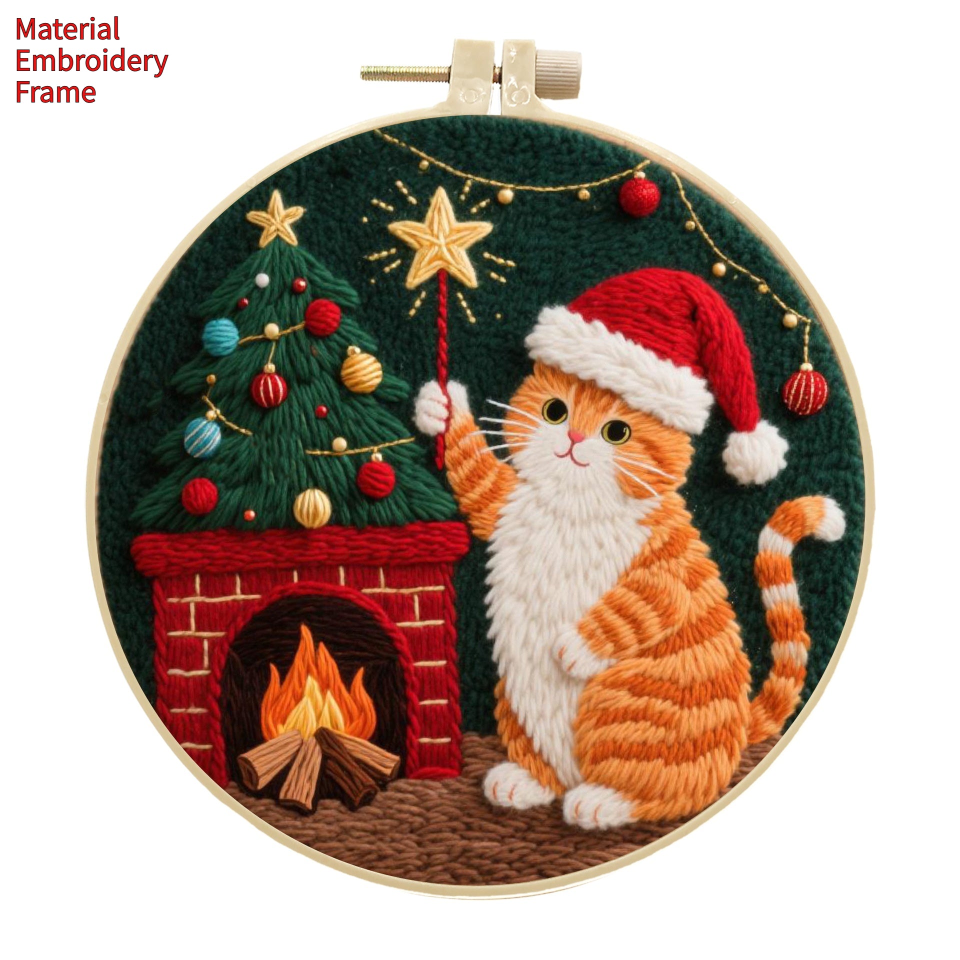 Cat Broderie artisanale Diy Matériau Package