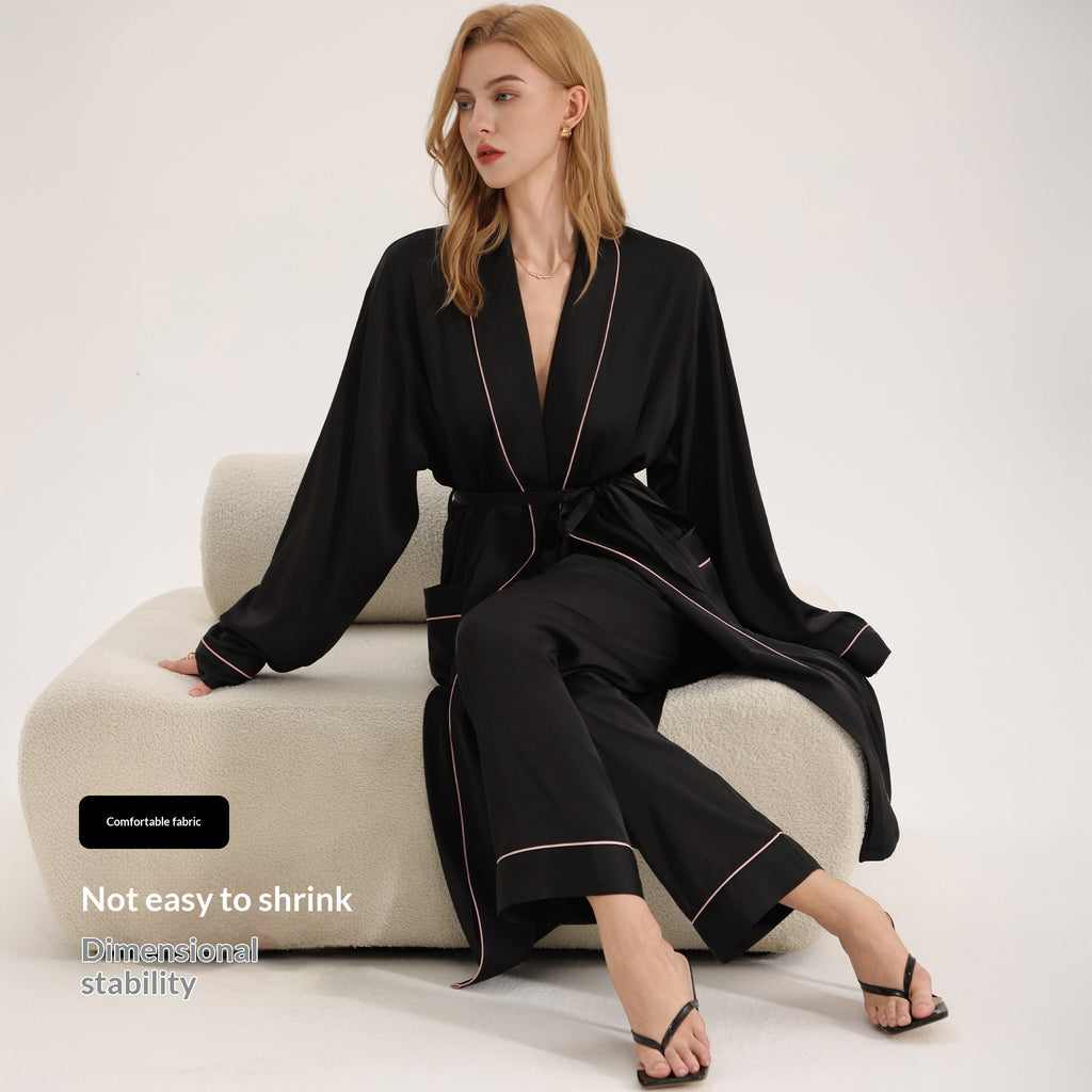 Robe longue manches pour femmes PrintempsÉté