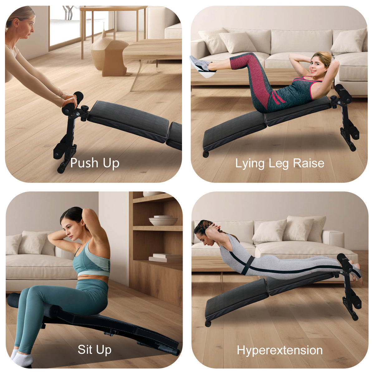 Banc d'utilité réglable multi-positions pour l'entraînement de musculation et de force à domicile