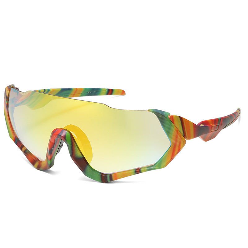 Sports Siamese Lunettes de soleil Y2g Personnalité Éolienne Conduite en plein air