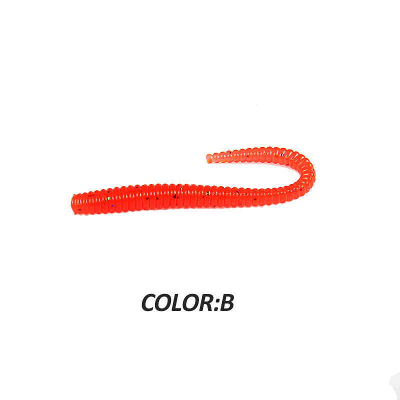 Larve 8cm Road Subsoft Bait Monochrome avec sel