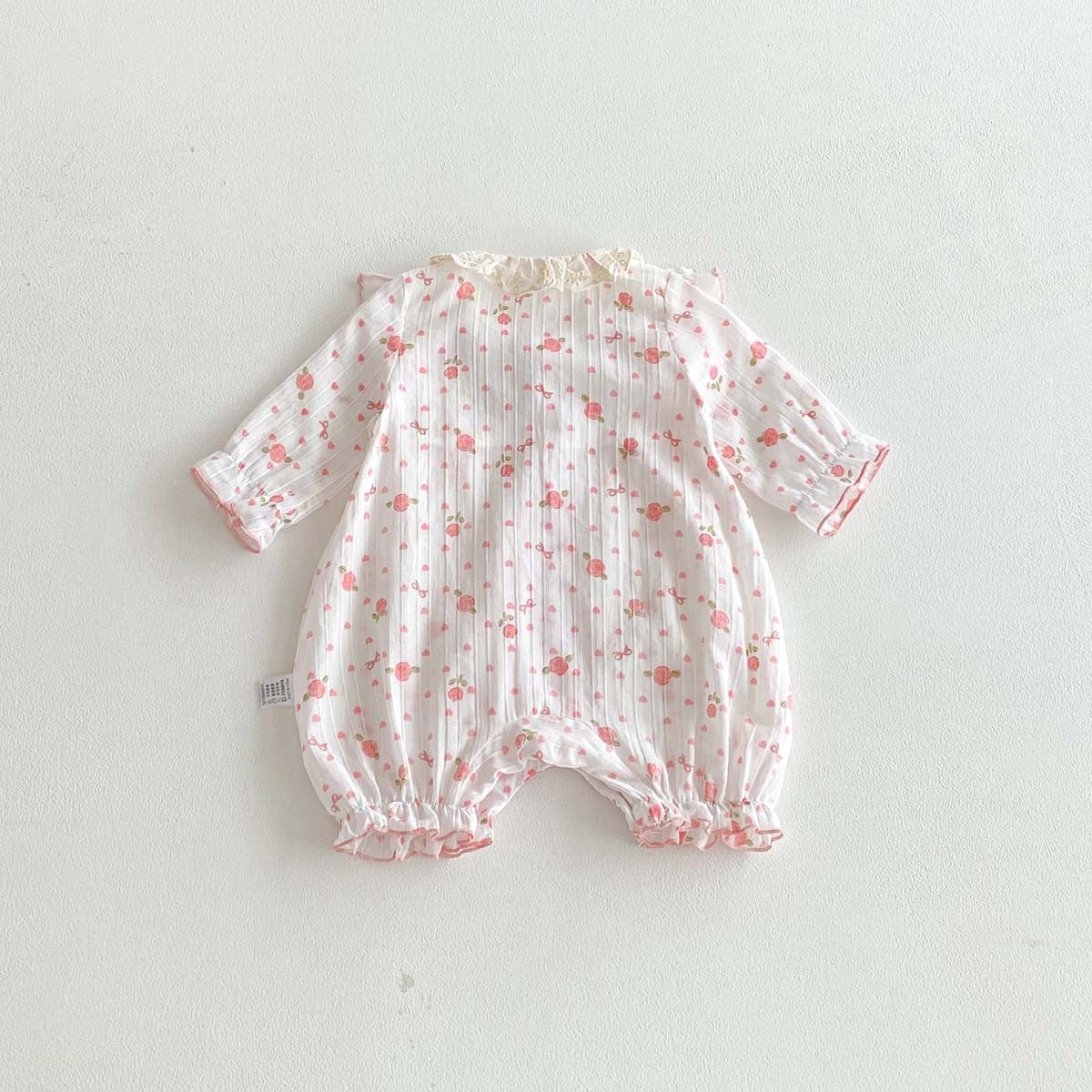 Arrivée Romper sucré en dentelle brodée pour bébé filles