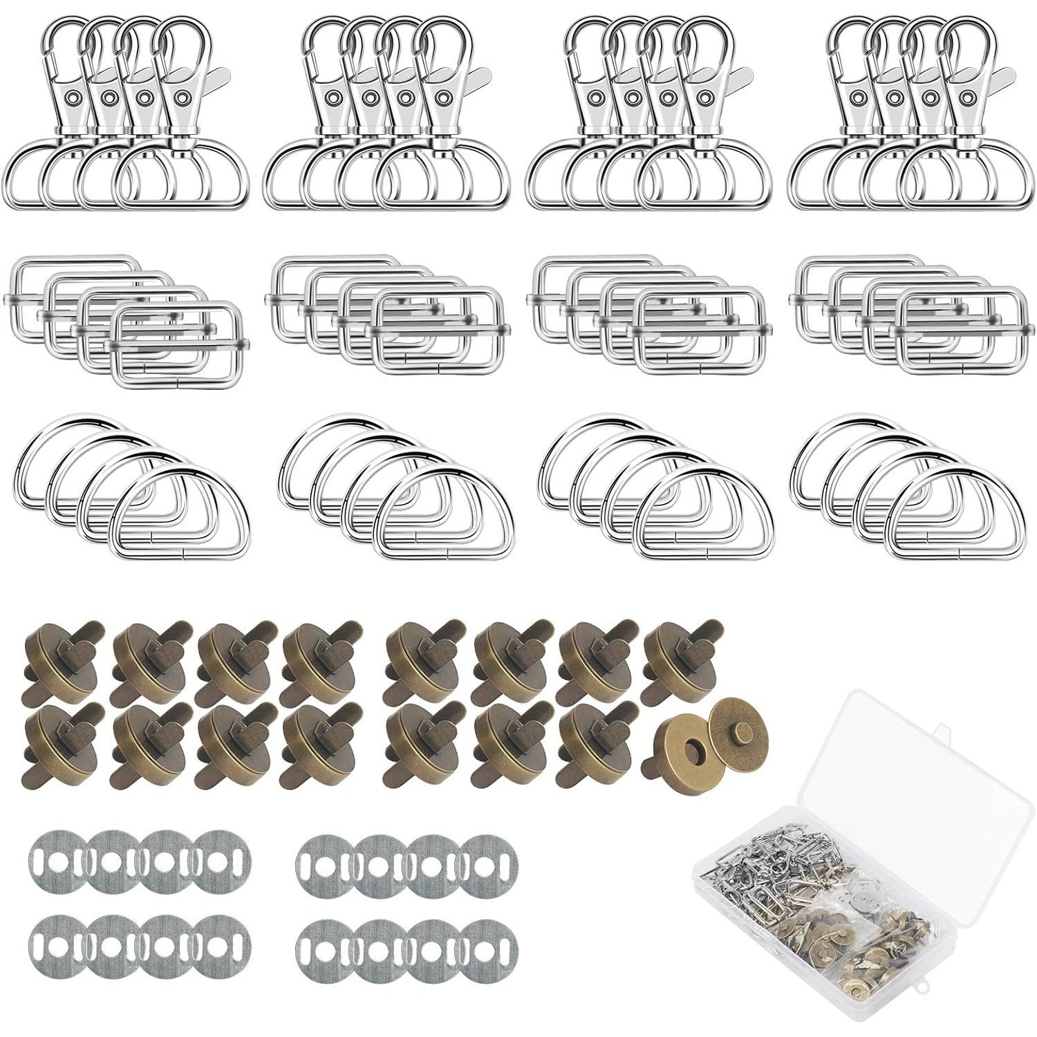 Pack de 64 Sacs Accessoires pour la couture: D-Rings