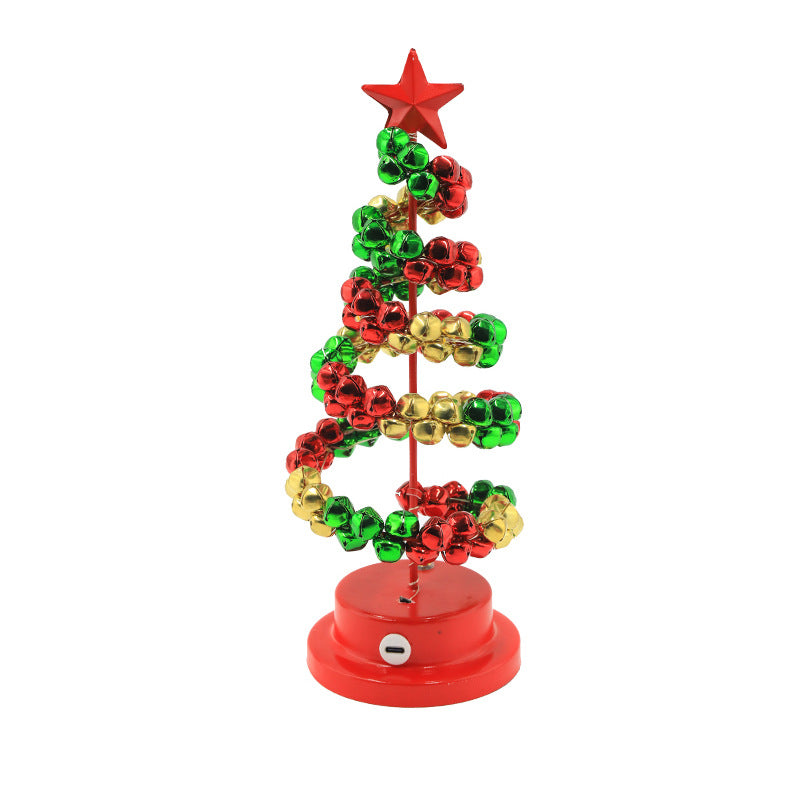 Lumière décorative de l'arbre de Noël de Bell en fer brut LED