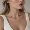 Collier en acier inoxydable Tiger's Eye Titanium Steel pour femmes