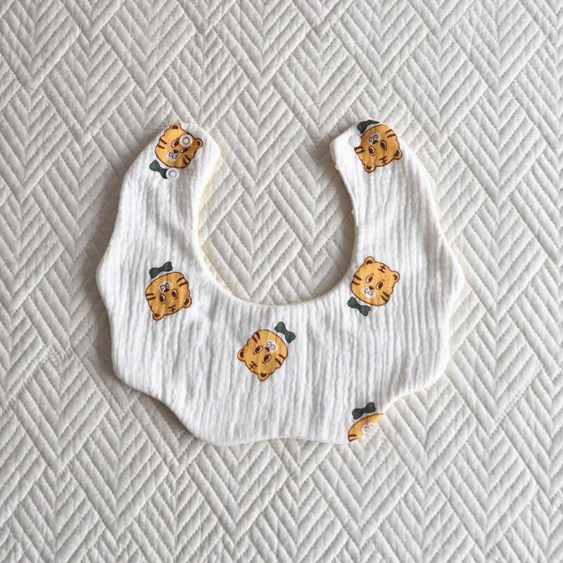 Coton Cinq couches Bib Pétale Baby Salive Serviette