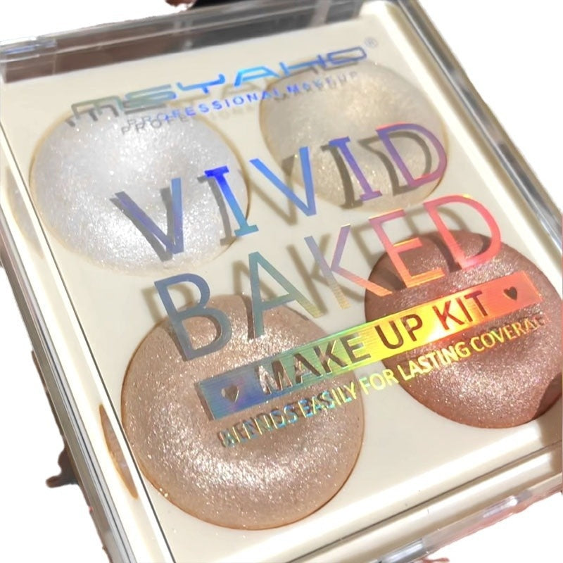 Palette en surbrillance bicolore avec ombre à paupières
