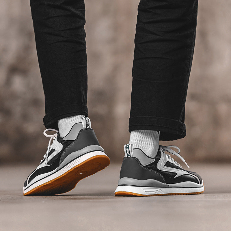 Chaussures décontractées de sport en dentelle respirante confortable pour hommes