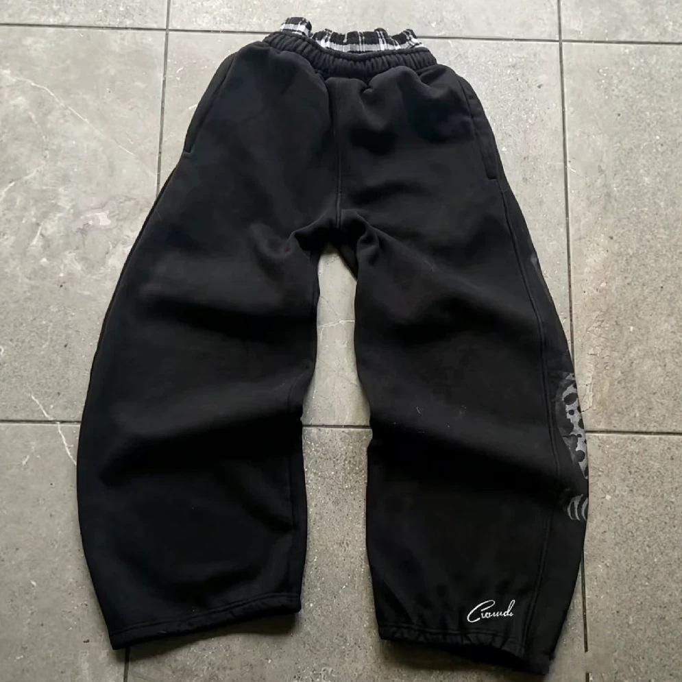 Pantalon casual imprimé rétro haute rue style américain