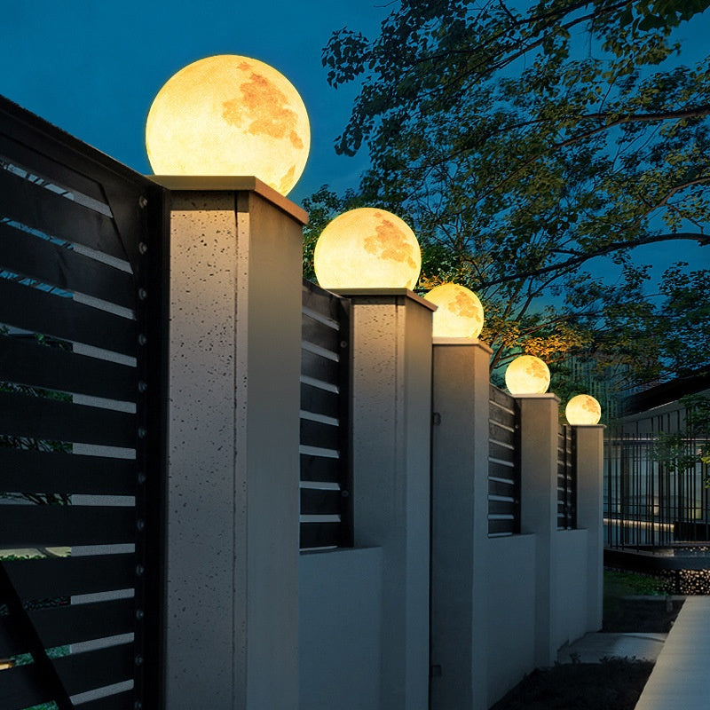Lampe Pilier Mur extérieur Lune Lumière Puissance-sur porte