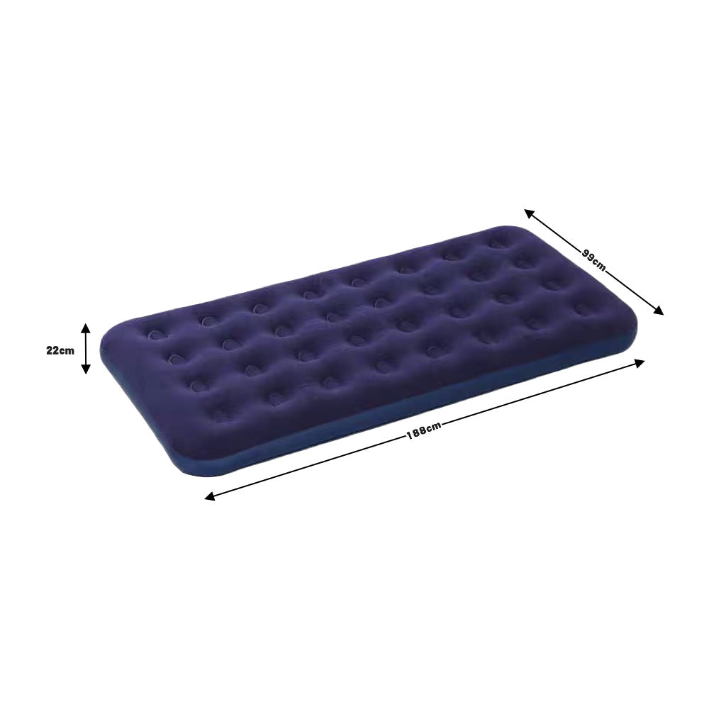 Pvc Flocked Honeycomb Lit gonflable Camping extérieur Style Matelas gonflable Ménage T