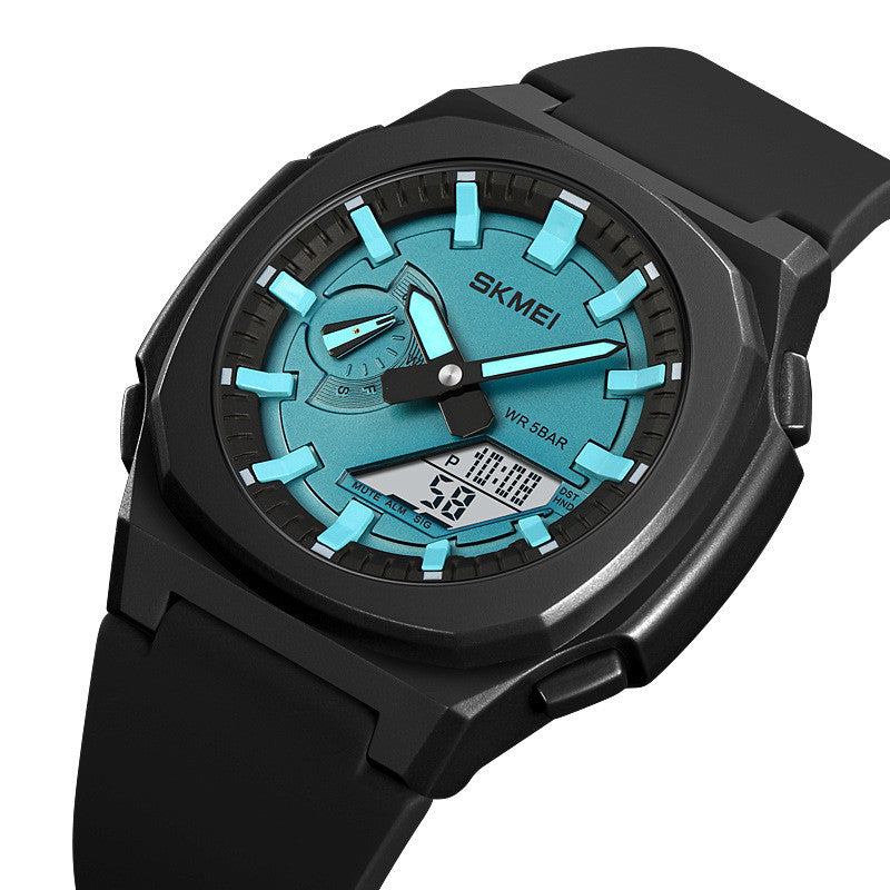 Montre numérique d'alarme chronographe multi-fonctions étanche à quartz pour hommes mode