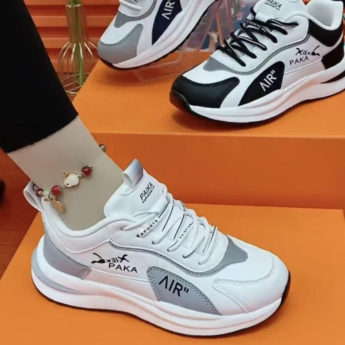 Chaussures Trendy White Sneakers Casual Et Respirant Agnes