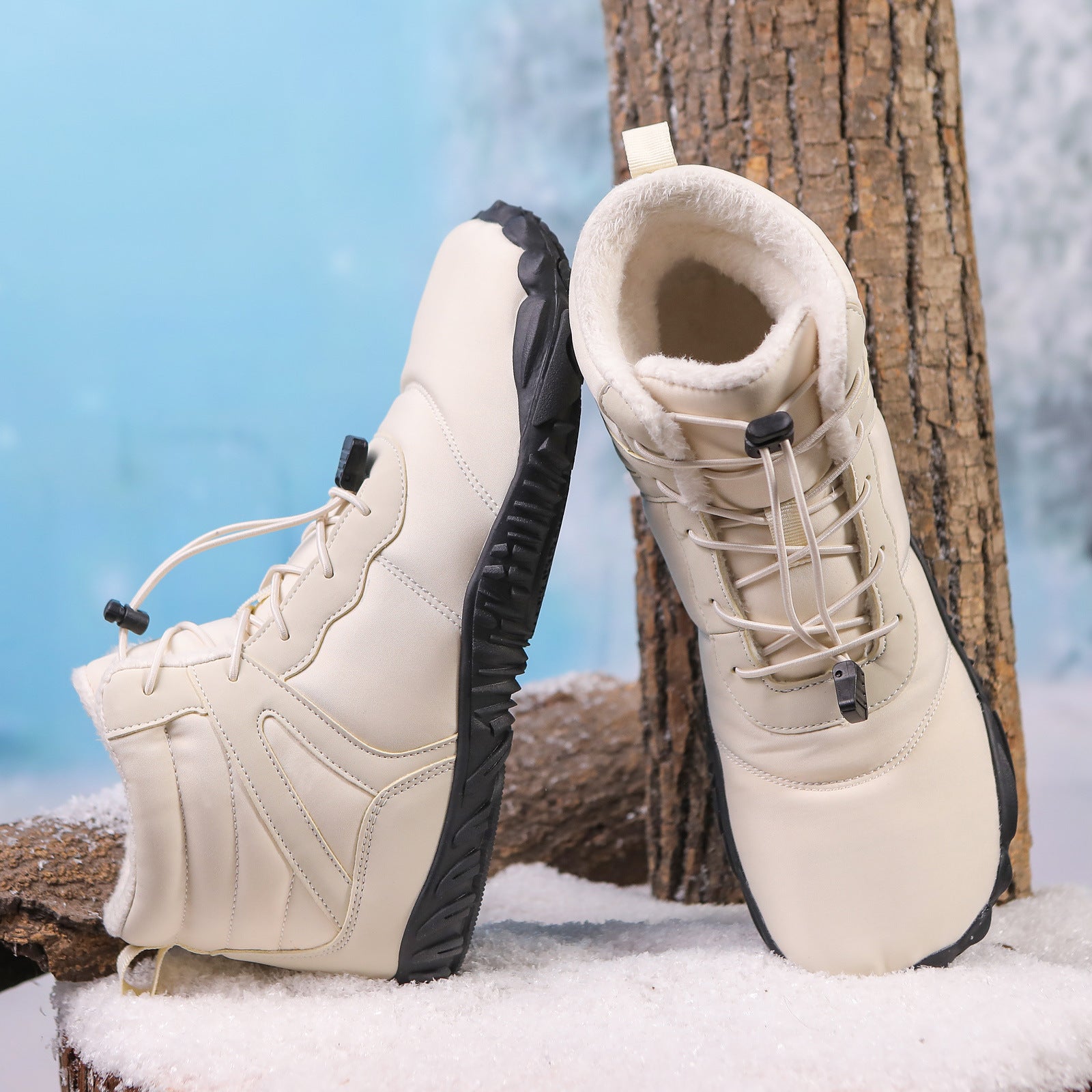 Chaussures de coton à cinq doigts Bottes de neige antidérapantes