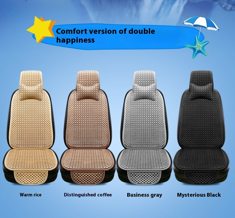 Coussin d'été minimaliste de siège de voiture en soie de glace