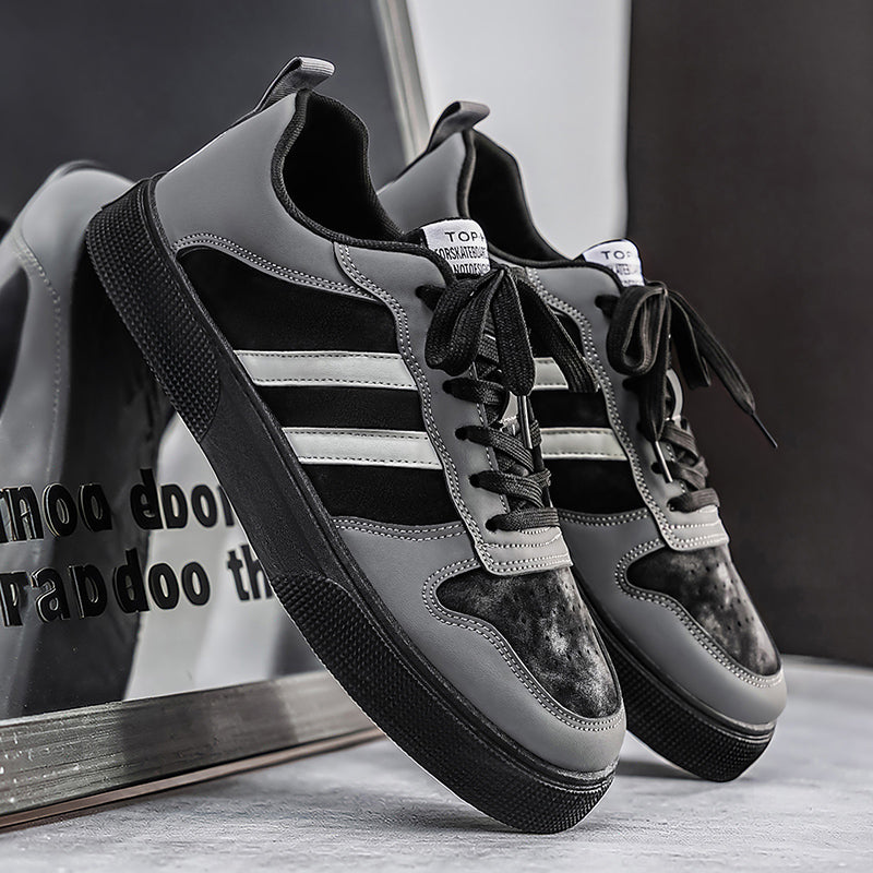 Chaussures de skate à rayures tendance pour hommes Best-seller