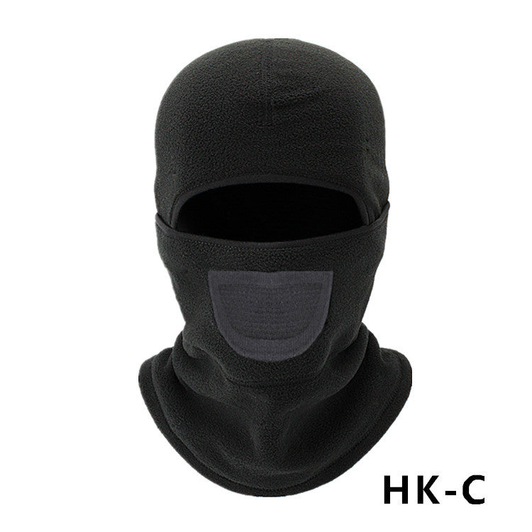 Masque de vélo d'hiver Hotte de moto chaude en plein air Ski coupe-vent