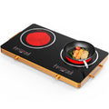 Electric ceramic double-oven cooker