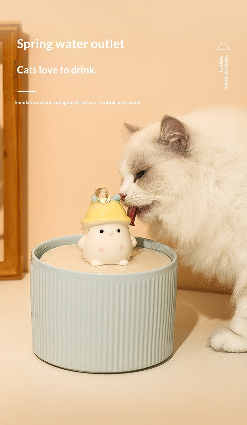 Fontaine d'eau pour animaux de compagnie entièrement automatique