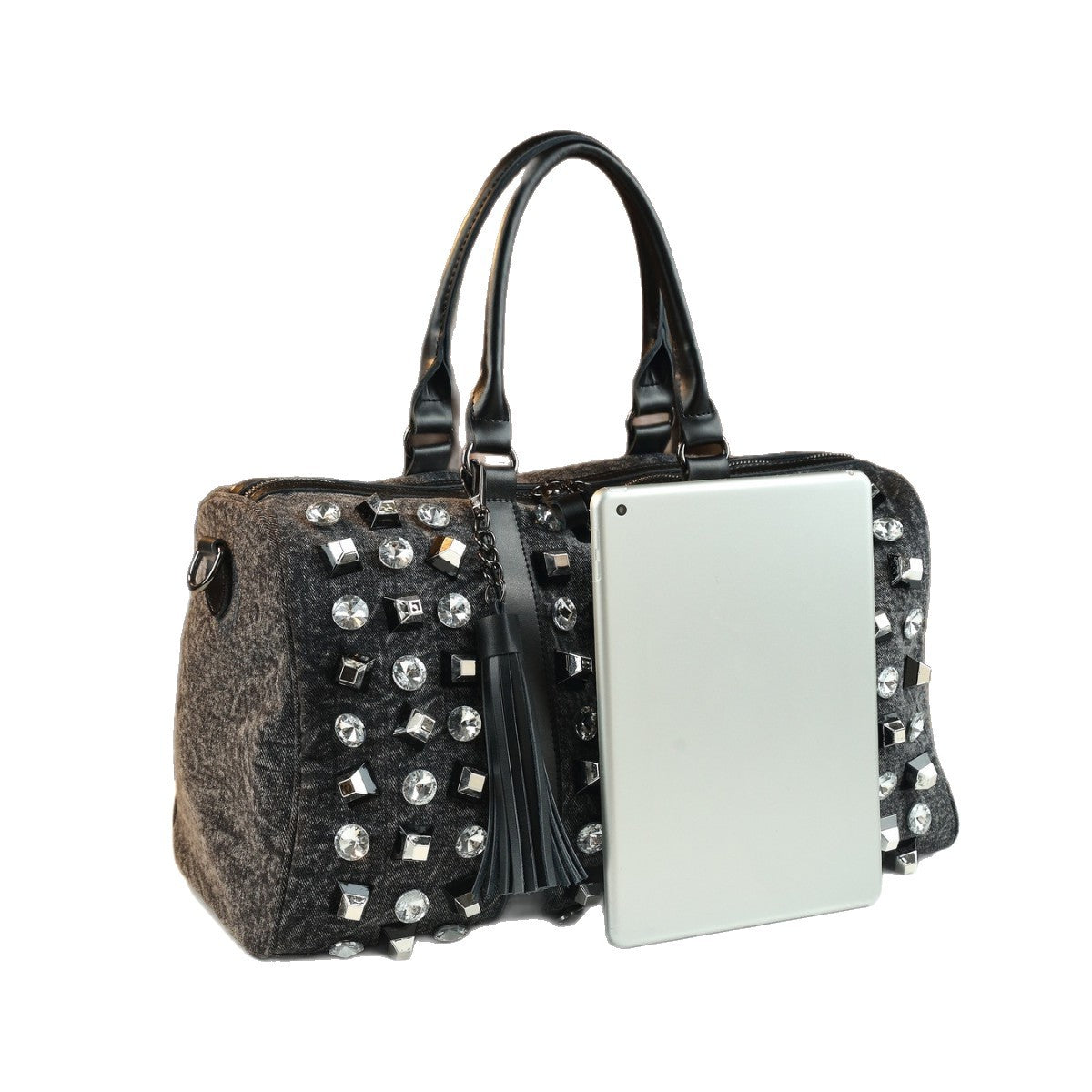 Grand-Capacité Voyage occasionnel Strass Sac à main embelli Sac à dos