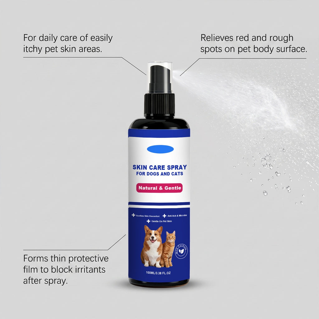 Spray soin de la peau pour chiens et chats