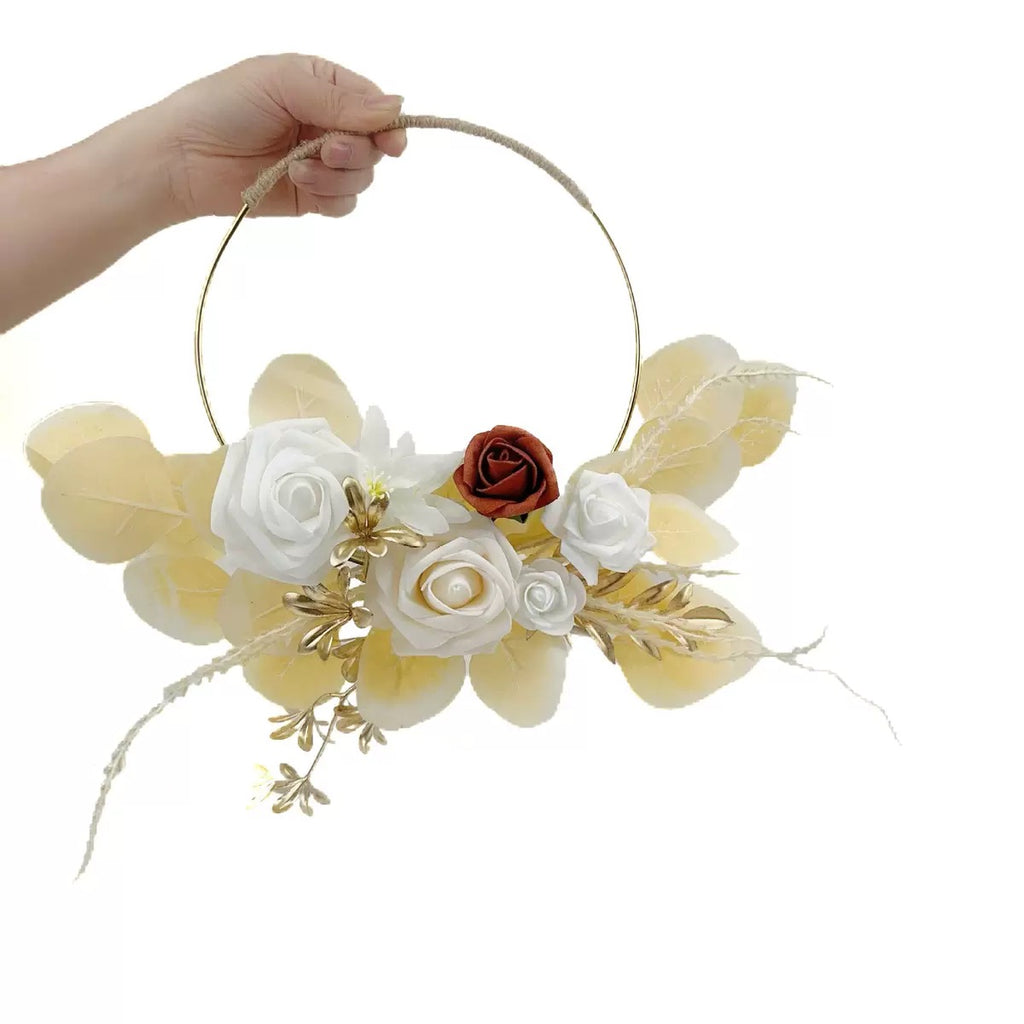 Décor de boucle florale artificielle pour les mariages