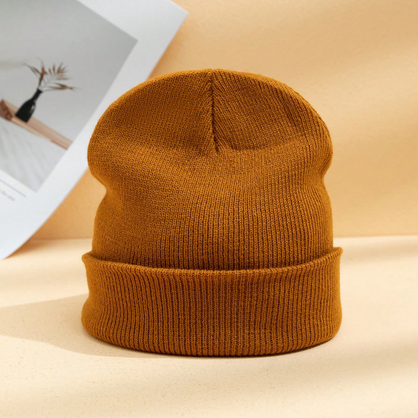 Chapeau tricoté en laine de style coréen