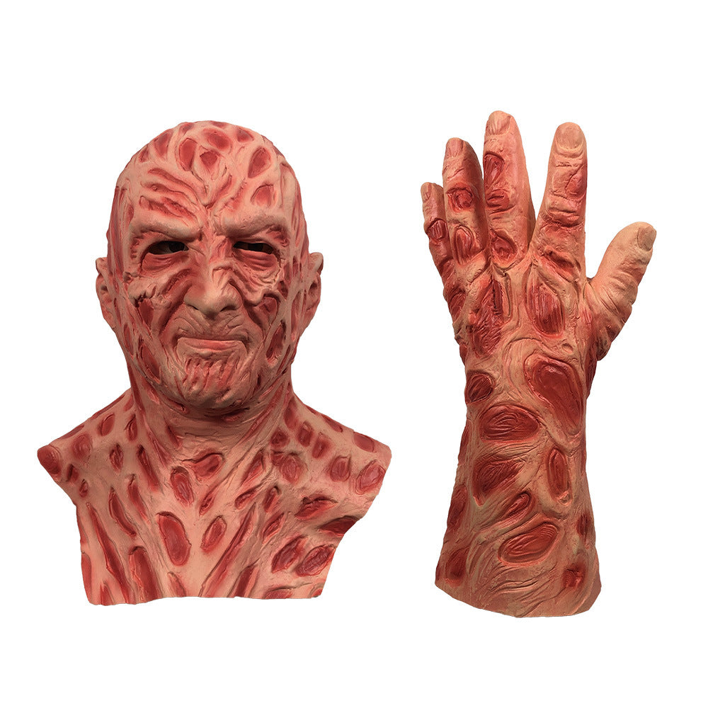Horreur Grimace Masque Gants Halloween Party Performance Props