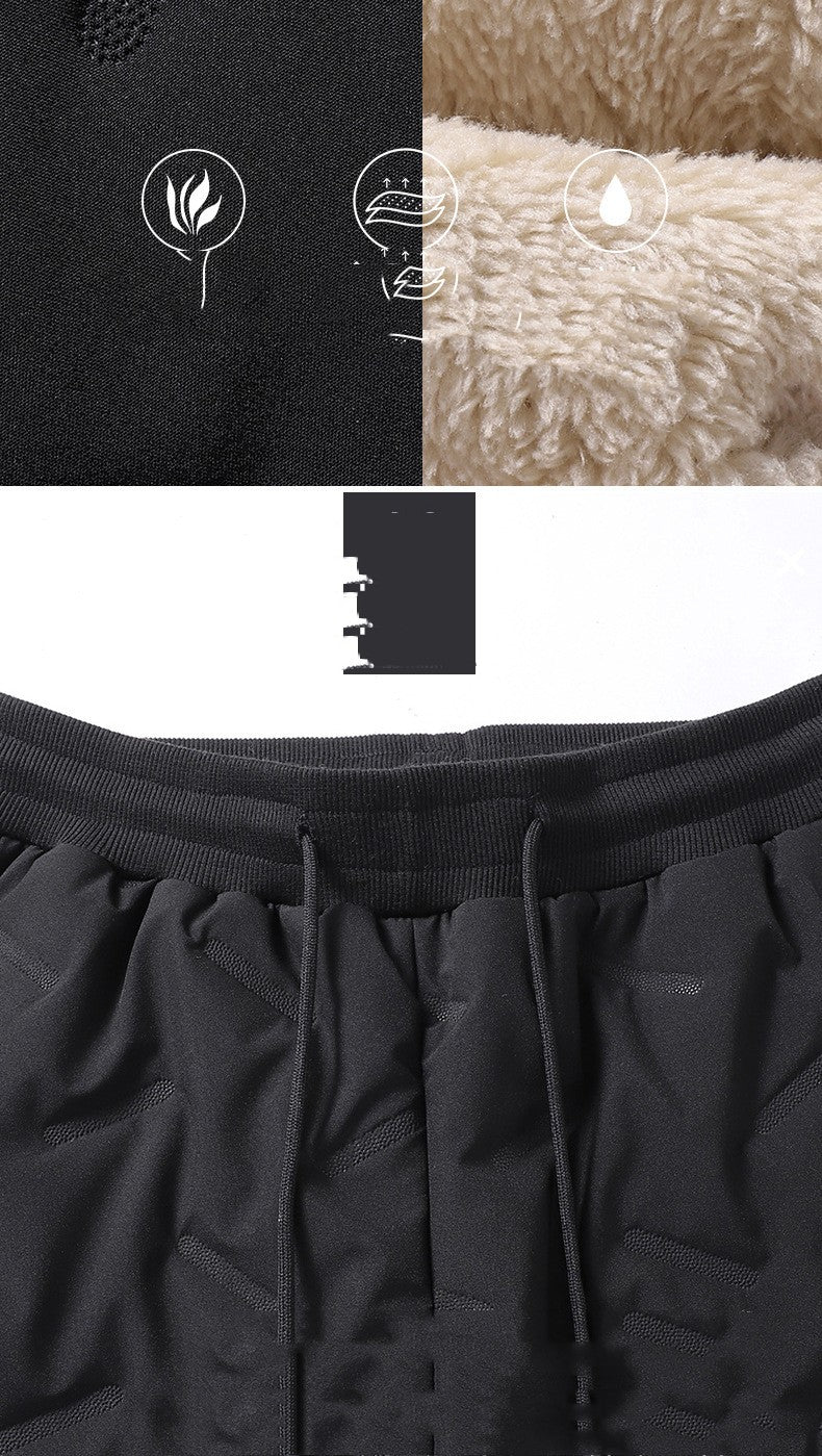 Pantalon en coton rembourré homme avec cachemire