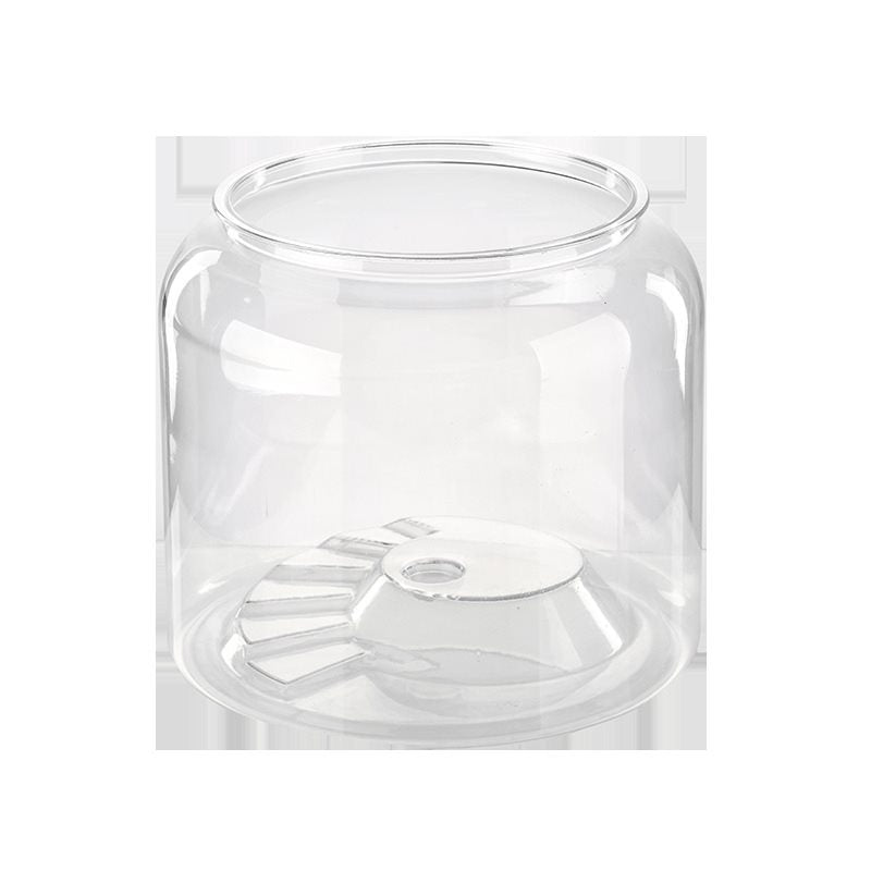 Transparent plastique bureau écologique aménagement paysager alimentation réservoir de poisson