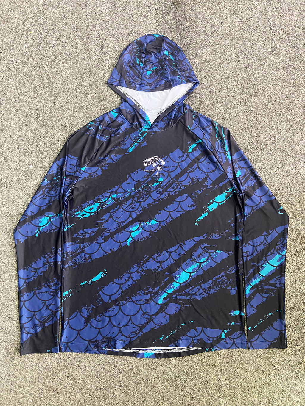 Pêche Hoodie UPF 50 anti UV voile chemise Surf couverture visage cou été hommes manches longues